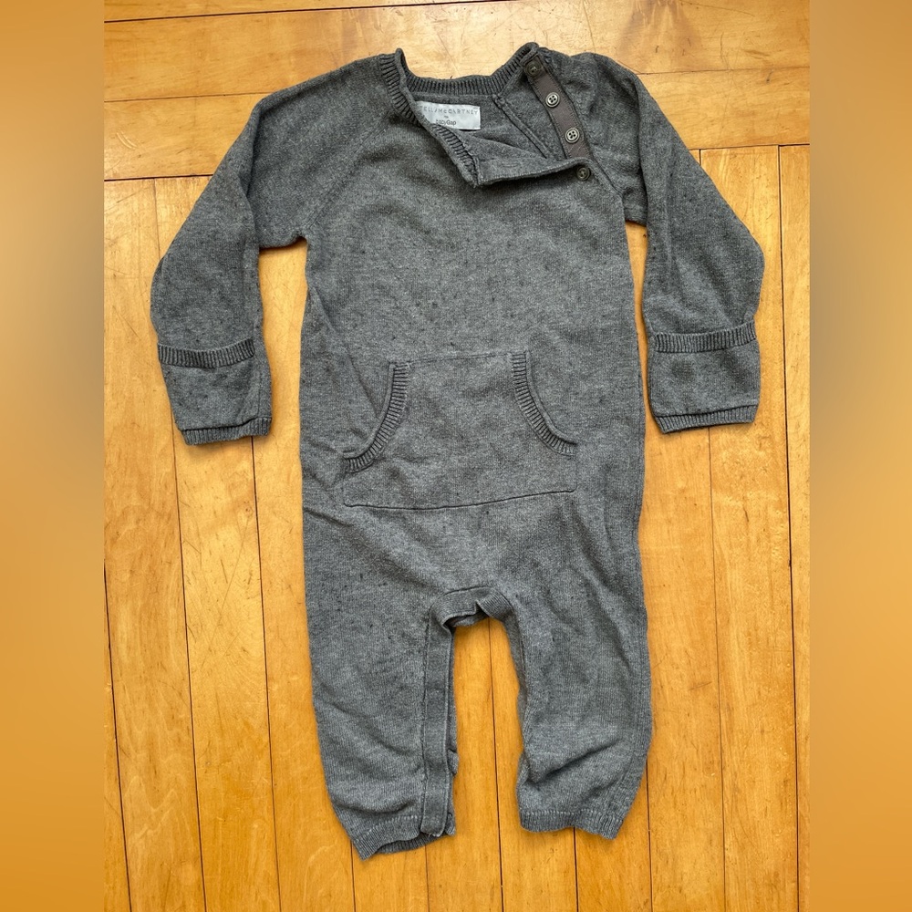 Stella McCartney for Baby Gap grey cotton one piece 18-24mos.